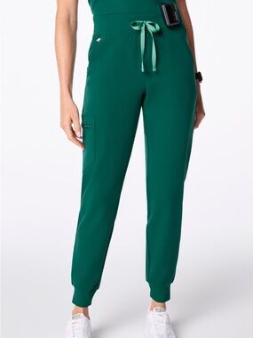 Figs Hunter Green Jogger Scrub Pants